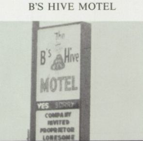 Cedar Gables Motel (Bs Hive Motel) - 1976 Newberry High Yearbook Ad (newer photo)